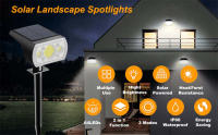 Lámpara De Punto De Luz Solar LED 64 LED Para Jardín Exterior Impermeable 3 Modos Luz De Pared Para Puerta Garage - details 0