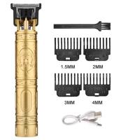 Afeitadora Eléctrica Vintage T9 Para Barba Y Cabello Recargable Por USB Máquina De Corte De Pelo Viaje Sin Cable Para Hombres Barba Clipper - details 3