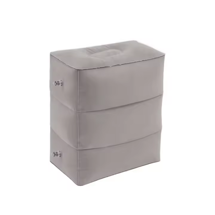 Almohada De Apoyo Para Pies Inflable Portátil Con Almacenamiento Tamaño Triple Para Viajes Al Aire Libre Con Soporte De Piernas - 1