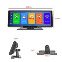 Podofo-cámara trasera HD DVR para coche, Control de voz, Wifi, Android, Auto y Carplay, tablero de recortes de vídeo, BT, FM, espejo de coche, 10,26" - details 19