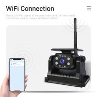 Cámara De Visión Trasera Para Coche Con Energía Solar Y Magnética WiFi 1080P Para RV Camper Camión iPhone Android APP Batería Integrada - details 3