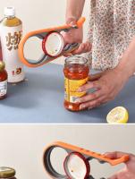 Abrebotellas Multifuncional Cuatro En Uno Antideslizante Ahorrador De Esfuerzo Para Botellas Y Lids De Latas Plástico Inoxidable - details 10