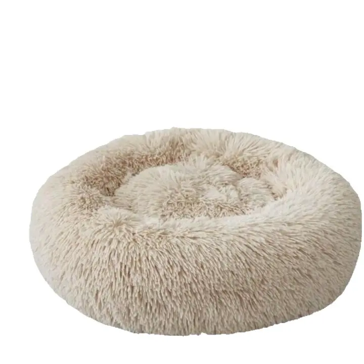 Donuts de peluche suaves y cómodas para gatos una canasta redonda de 40 cm para perros y gatos en una cama cálida y suave - 1