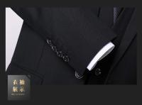 Traje Formal Para Hombre S-6XL Con Chaleco Y Pantalones Traje De Novia Elegante Para Trabajo Y Oficina En Color Sólido Talla Slim Material Poliéster Y Viscosa - details 13