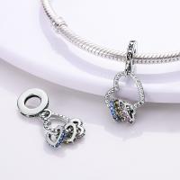 LAZA 1PC Colgante De Cruz Perfume Plata Esmaltada Para Hacer Pulseras Joyería Para Mujer Bola De Zirconia Metálica Peso 3g - details 43