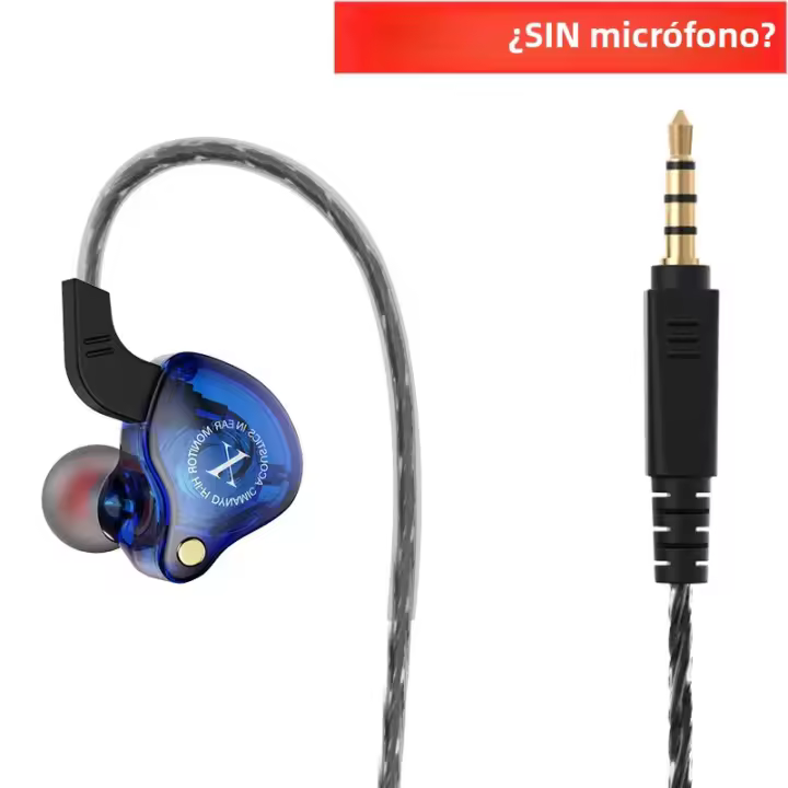 X2 Auriculares Deportivos In-ear Con Alta Bass HIFI Cable Para Móvil Calidad De Sonido Clara Gaming Con Micrófono Y Control De Volumen - 1