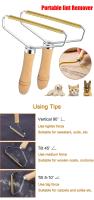 Broom De Pelusa Portátil Eliminador De Pelo De Mascotas Para Ropa Y Alfombra Cepillo Manual De Afeitar Limpieza Herramienta Para Ropa Y Carroña - details 1