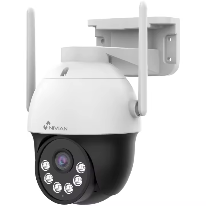 NIVIAN Cámara de Seguridad WiFi-6 2K Super HD para Exterior – Visión Nocturna Dual, Detección Inteligente con IA, Seguimiento Automático, Audio Bidireccional y Resistencia IP66. para Kit CCTV - 1