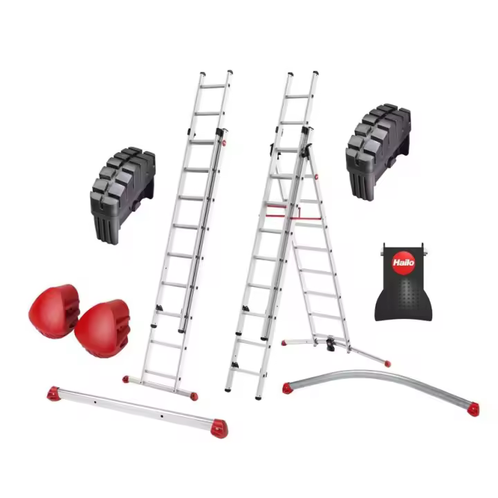 Hailo-1834829-Estabilizador recto de 122 cm para escaleras ProfiStep de 2 tramos - 1