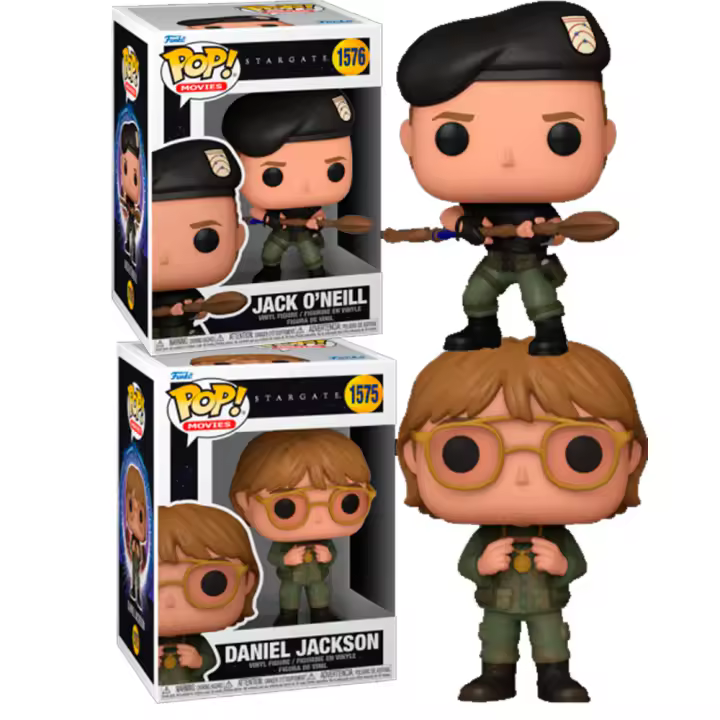 Funko Pack 2 Funkos Stargate Daniel Jackson JAck O Neil Neill   Funko Pop  1575 1756 - 1