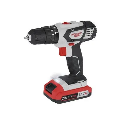 Taladro Percutor WORGRIP 20V Batería 1.5Ah - 18+3 Posiciones - 1