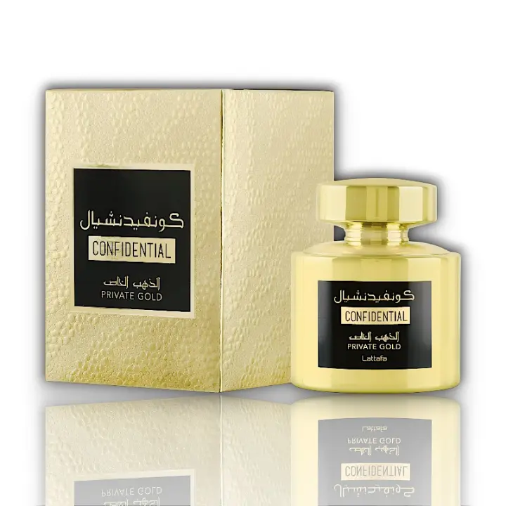 Lattafa Confidential Private Gold 100ml - Perfume para Mujeres. - 1