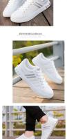 Zapatillas De Hombre Casual Ligero De Cuero PU Transpirable Tenis Deportivos Blancas Zapatos Flats Zapatillas Hombre - details 9