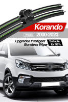 LimpiaParabrisas Anteojos Delantero Para Ssangyong Korando 2000-2023 Pares Accesorios De Ventanas 2006 2010 2013 2014 2018 2020 Láminas De Limpieza De Ventosa Natural De Goma - details 0