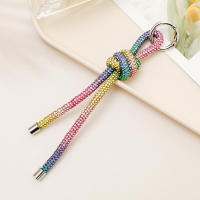 Llavero De Coche De Lujo Con Cadena De Rhinestones Accesorios Para Cámara Ccd Y Móvil Colgante De Moda Unisex Material Poliéster - details 4