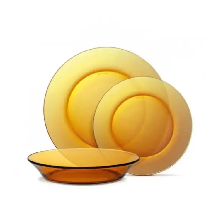 Amymark - Set de Vajilla Duralex® Lys Ambar (18 Piezas) - 1