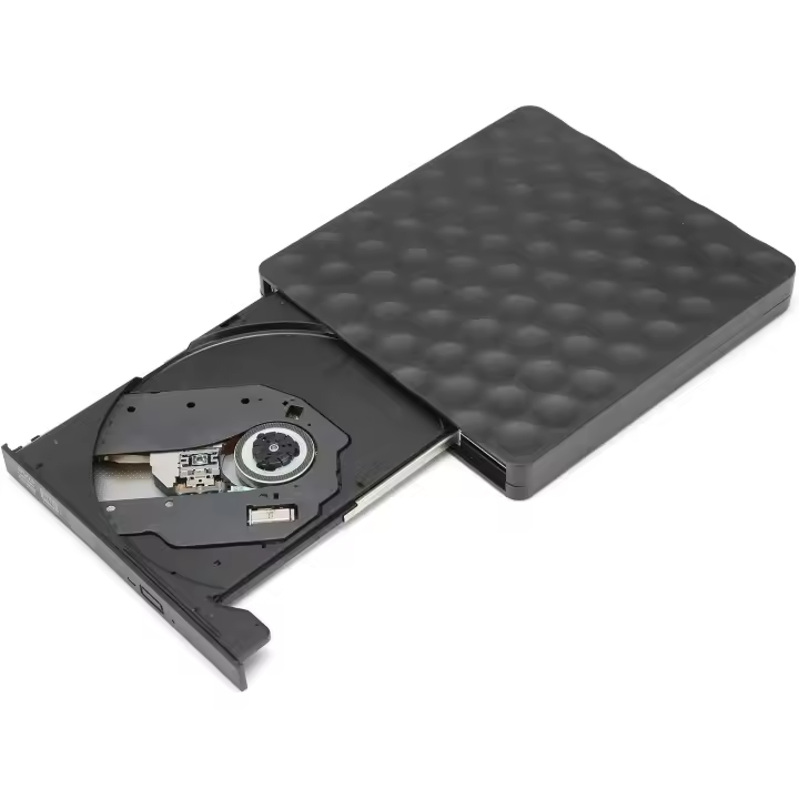 Unidad óptica Externa USB/Type-C 2 en 1, Quemador de DVD Controlador portátil Delgado Controlador de CD móvil - 1