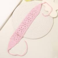Cinta De Pelo Tejida Con Agujero De Flor Colorida Accesorio Versátil Para El Cabello Lindo Para Niñas Algodón Mezclado Estilo Decorativo - details 0