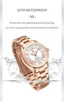 Reloj De Mujer NAVIFORCE De Lujo Moda Casual En Acero Inoxidable Resistente Al Agua Para La Vida Diaria Regalo Para Novia - details 11