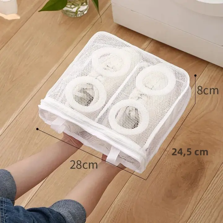 Set De 3 Bolsas De Lavandería De Malla Protectora Para Ropa Y Zapatos Organizador De Viaje Portátil Anti-deformación Para Máquina De Lavado - 1