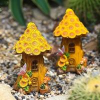 Luz Solar Decorativa Para Casa De Árbol De Resina Adorno Pequeño Para Jardín Patio Balcones Y Caminos Exteriores - details 2