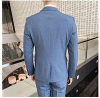 Traje De Boda Para Hombre 2025 Moda Elegante Conjunto De Dos Piezas Ajustado M-4XL Pantalones De Banquete Todo En Uno - details 7