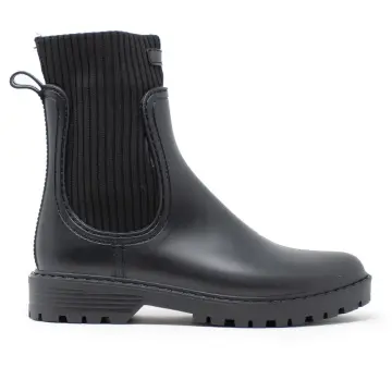 Botas Mujer Rojo Punta Redonda Forever Botas Altas Para Mujer - Veganas, Planas, Hasta Media Pantorrilla, Color Rojo Talla 37.5 EU Botas Cremallera Lateral