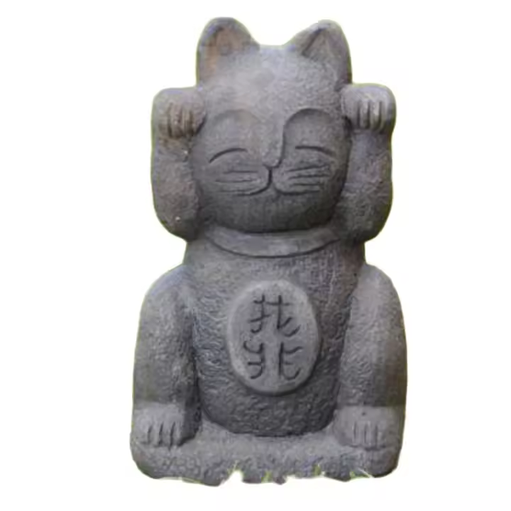 Figura japonesa Jizo Gato de la Suerte para exteriores, 13x22cm - AnaParra - 1