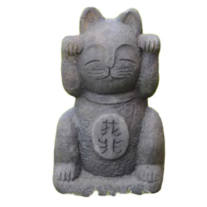 Figura japonesa Jizo Gato de la Suerte para exteriores, 13x22cm - AnaParra - 1