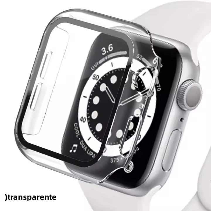 Protector De Pantalla De Vidrio Templado Para Apple Watch Caso Ultra Accesorios SE 3 4 5 6 7 8 Iwatch Compatible Con Series 41mm 45mm 49mm 40mm Instalación Fácil - 1