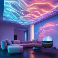 Proyector De Noche Estelar LED Luz De Galaxia RGB Con Control Remoto Y USB Para Decoración De Habitación Barra Fiesta 7 Modos - details 2