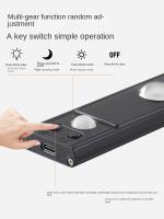 Lámpara LED Para Armario Cocina Con Sensor De Movimiento Recargable USB Iluminación De Noche Para Armario Escalera Luz De Fondo - details 7