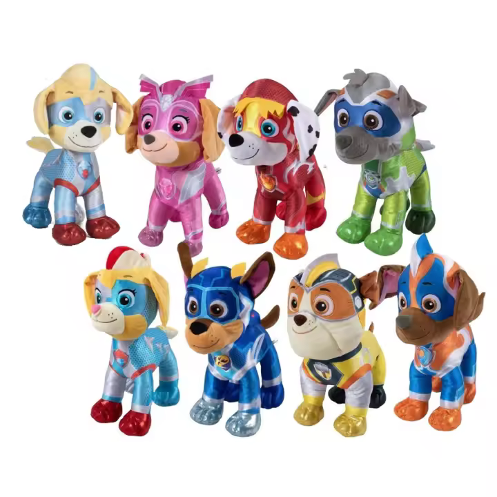 PAW PATROL PELUCHE PERRITOS CHASE,MASHALL,SKEY,RUBBLE,ZUMA,ROCK,...8MODELO SURTIDOS -ALEATORIOS - 1