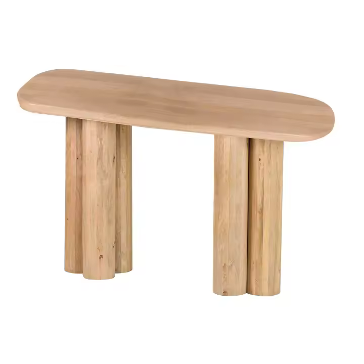 Escritorio Madera Mango Marron Felo 140x60x75 Cm - 1