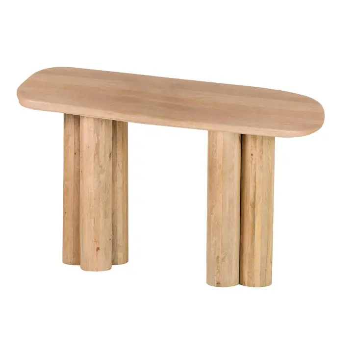Escritorio Madera Mango Marron Felo 140x60x75 Cm - 1