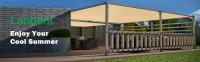 Toldo rectangular para Coche, HDPE, 95% de Protección UV, Con Cuerdas y Bridas para Jardín, Terraza, balcón, camping, Cenador al Aire Libre, 1 m, 1 Agujero, color arena (3x4 m) - details 0
