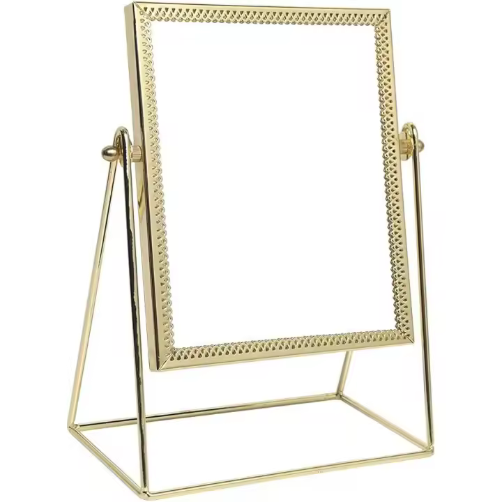Espejo de maquillaje 9,25 pulgadas para tocador Vanity Tabletop Desk-Ooro-rectángulo - 1