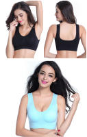 Sujetador Deportivo Para Mujer Con Almohadones Top De Yoga Running Gimnasio Fitness Transpirable Sin Cierre De Nylon Y Elástico - details 8