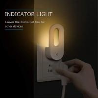 Luz Nocturna De Pared Con Sensor De Atardecer EU/US Plug Bombilla LED Caliente Blanca Ahorro De Energía Para Habitación De Niños - details 2