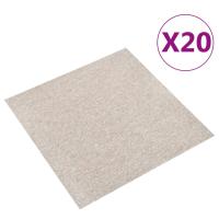 vidaXL 20x Baldosas de Suelo de Moqueta 5m² Rayada Lamasejo Color Beige,  Beige claro,  Antracita y mas - details 4