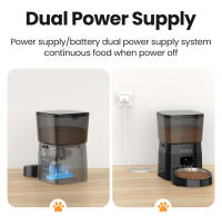 ROJECO Alimentador Automático Para Mascotas Botón Versión Dispensador De Alimentos Secos Para Gatos Y Perros Control Inteligente - details 12