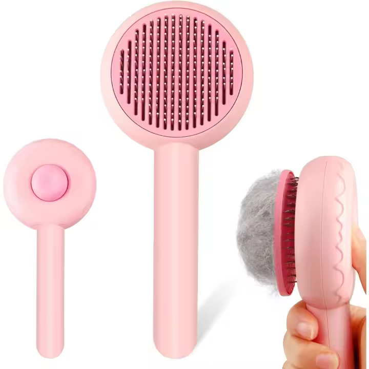 El subpelo de Aseos para Gatos y Perros para la muda, Pelo para Gatos de Fur short Y Largo (Pink) - 1