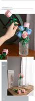 Modelo De Rosa Creativo Para Decoración De Hogar Y Jardín Juguete Educativo Para Niñas Y Niños Material Plástico Regalo Ideal Para Año Nuevo 2024 - details 6