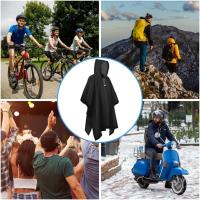 Chubasqueros Impermeable, Poncho de Lluvia Impermeable, Paquete Poncho de Lluvia Reutilizable con Capucha, Claro y Impermeable Poncho, para Viajes y Exterior, para Hombre Mujer - details 2
