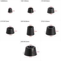 10 Piezas De Pies Para Muebles Negros Protección De Piso Antideslizante Para Speaker Cama Mesa Caja Padded Shock Absorber Partes De Muebles - details 1