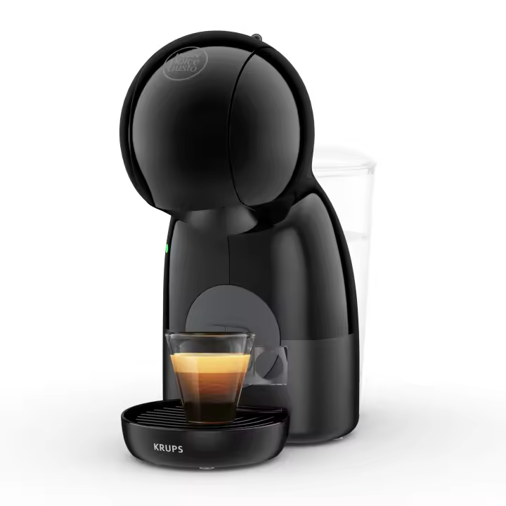 Krups Nescafé Dolce Gusto Piccolo XS - Cafetera de Cápsulas de 15 Bares de Presión, 1500 W Potencia, Depósito de 0.8 L, Monodosis Multibebidas Frías y Calientes, Manual, Compacta, Color: Negro y Gris - KP1A3BHT - 1
