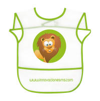 MS bebe -  Pack de 7 baberos para bebé - Pack de 7 Baberos Impermeables para Bebés de 6 a 12 meses | Divertidos estampados surtidos con Animales - details 8