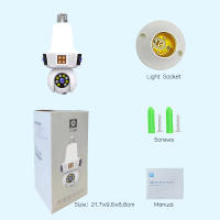 Cámara IP Inalámbrica Wifi E27 Con Doble Lente Tres Pantallas 8MP Visión Nocturna IR Seguridad Red Mini CCTV Para El Hogar - details 11