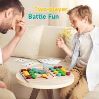 Juego De Memoria Para Niños Montessori Tablero De Rompecabezas Deslizante Juguete De Viaje Para Niños Y Niñas Colorido Desafío Cerebral - details 1