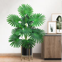 Planta Artificial De Palma Tropical Grande 60-105cm (37.2 Pulgadas) Hoja De Ventilador Decoración Para Oficina Y Hogar - details 15